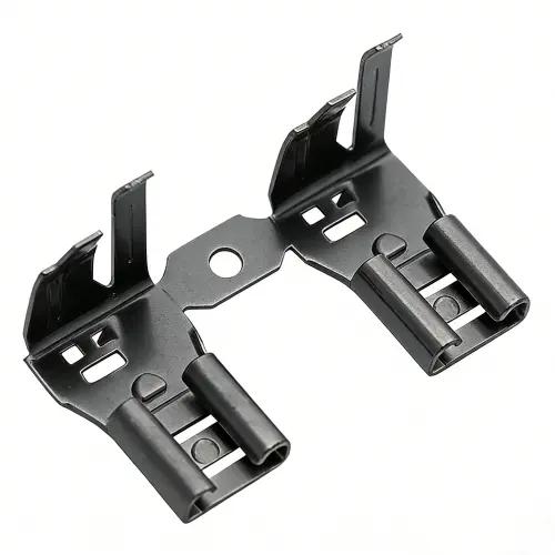 Black oxide finish on steel stampings