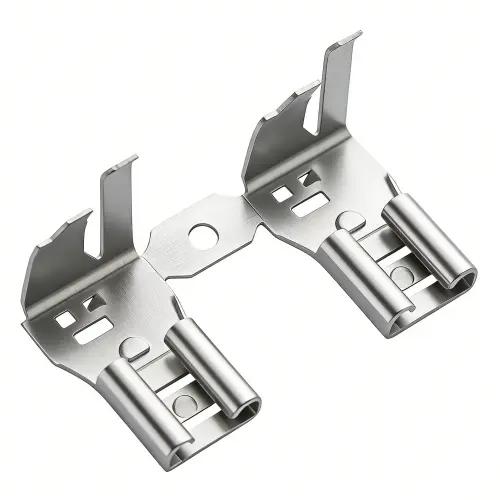 Brushed finish on stamped metal