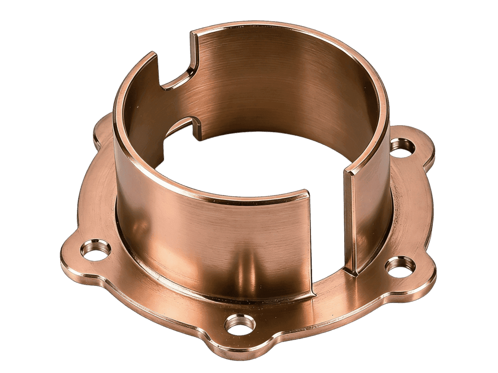 Copper stamped part example