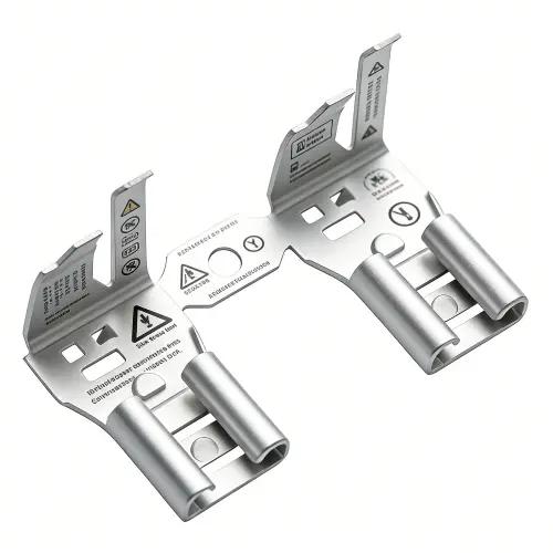 Silk screened markings on stamped parts