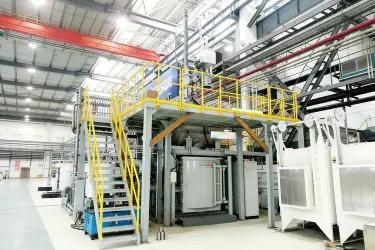 Installation de coulée sous vide