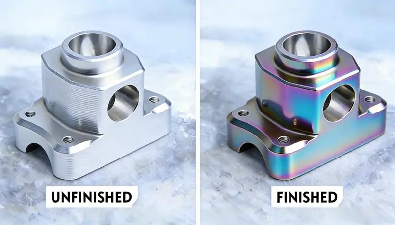 Services professionnels de finition de surface pour composants métalliques et plastiques