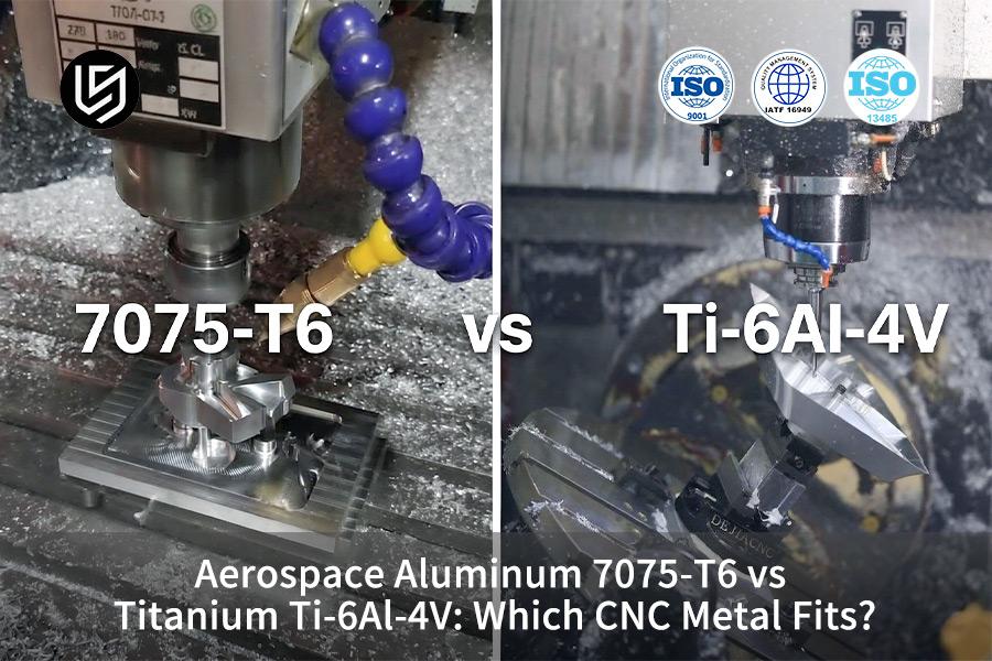 Alluminio aerospaziale 7075-T6 vs titanio Ti-6Al-4V: quale metallo CNC è adatto?