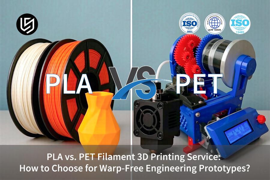 PLA VS. Servicio de impresión 3D con filamento PET: ¿Cómo elegir prototipos de ingeniería sin deformaciones?
