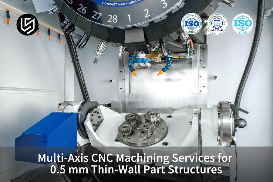 Services d'usinage CNC multi-axes pour structures de pièces à parois minces de 0,5 mm