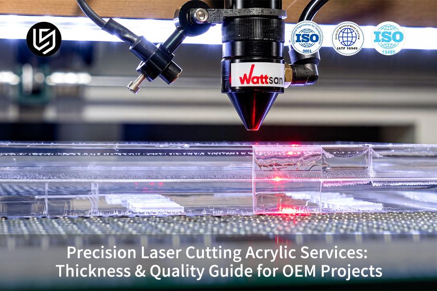 Services acryliques de découpe laser de précision : guide d'épaisseur et de qualité pour les projets OEM