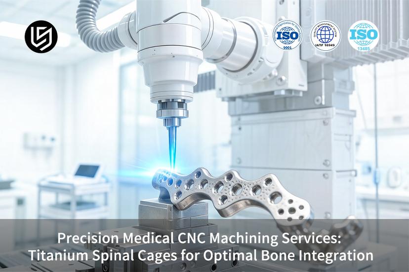 Spinal Process Cutter Precision Medical CNC Machining Services: Titanium Spinal Cages For ...