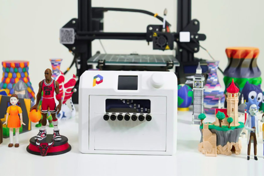 How do I print multiple colored 3D prints?