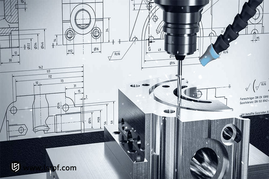 رسم فني دقيق لآلات التصنيع باستخدام الحاسب الآلي من شركة LS Manufacturing