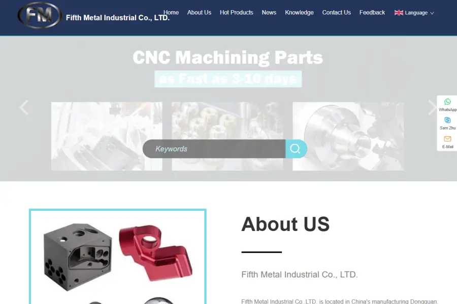 تعرض شركة Fifth Metal قدراتها في التصنيع باستخدام الحاسب الآلي متعدد المحاور وخبرتها الواسعة في مجال تصنيع المعدات الأصلية.