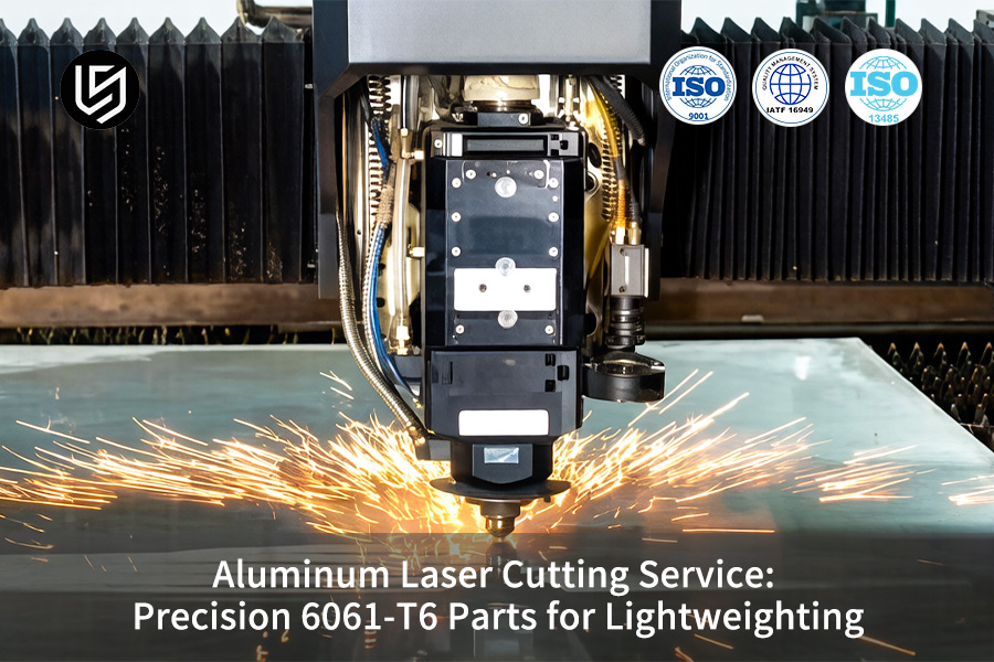 يقوم الليزر بقطع الألومنيوم 6061-T6 للأجزاء الهيكلية للطيران باستخدام قطع الألومنيوم عالي الدقة.