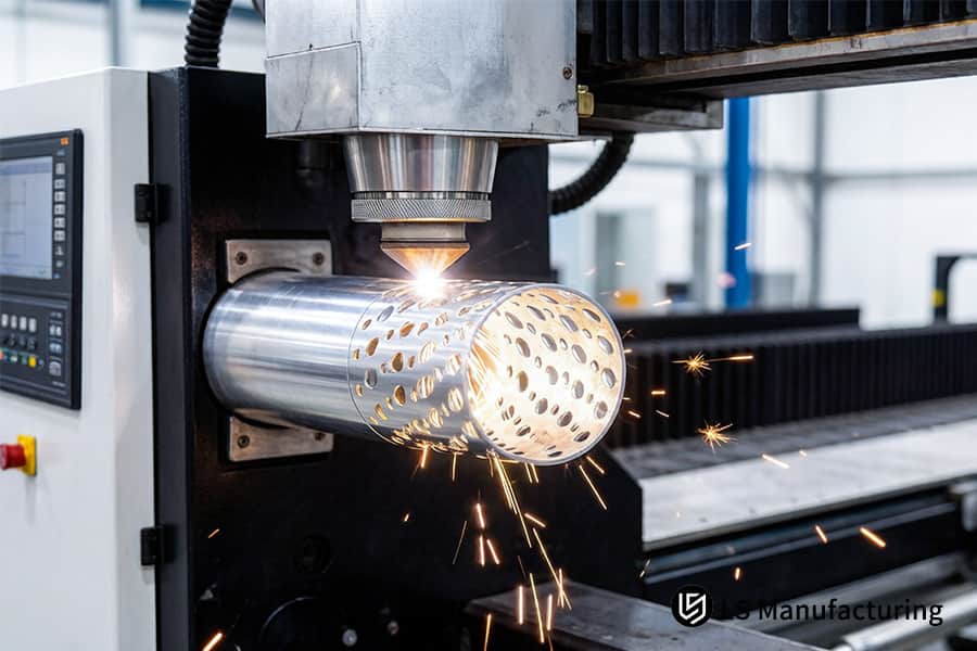 تثقيب أسطوانة الألومنيوم للمكونات الهيكلية الفضائية الجوية بدقة القطع بالليزر 6061-T6.