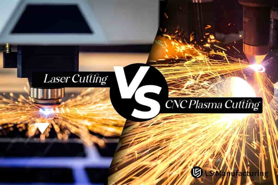 CNC等离子切割会在厚板上产生大量的火花,而激光切割则是在较薄的板材上进行可控火花切割。