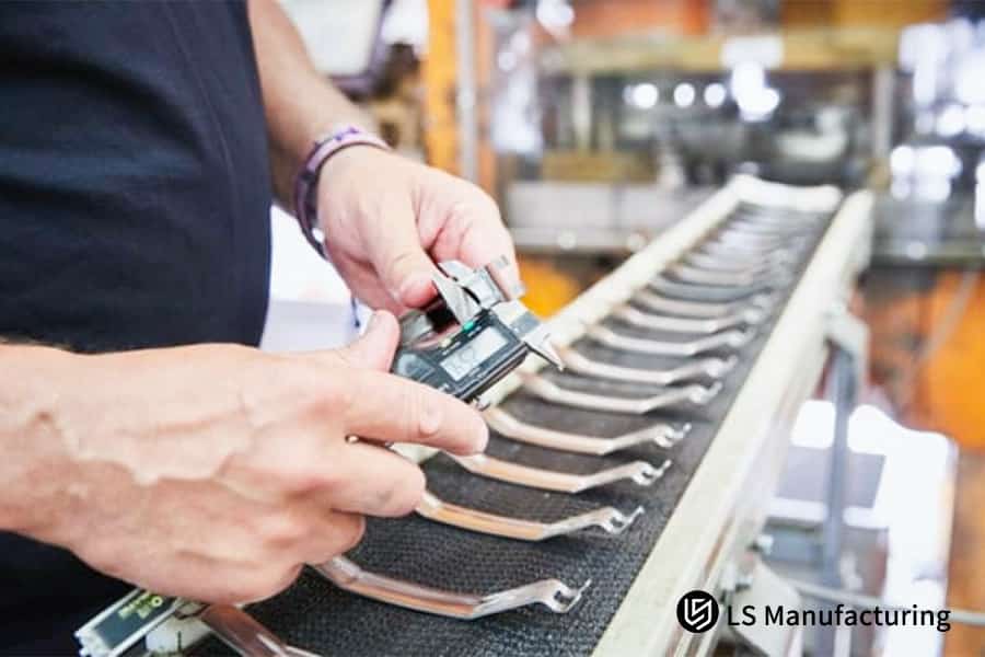 Quality control for volume metal stamping parts.