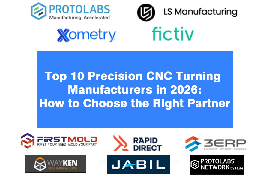 This image shows the cover page of an article titled Top 10 Precision CNC Turning Manufacturers in 2026 How to Choose the Right Partner..jpg
