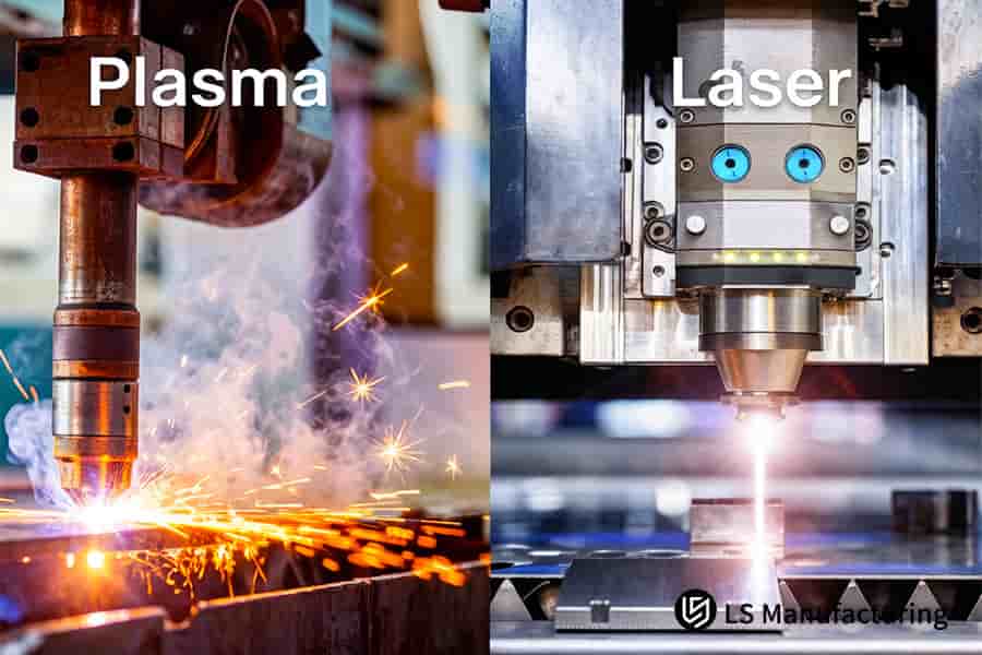Il taglio al plasma e al laser permette di realizzare geometrie complesse su lamiere metalliche per la fabbricazione di macchinari industriali.